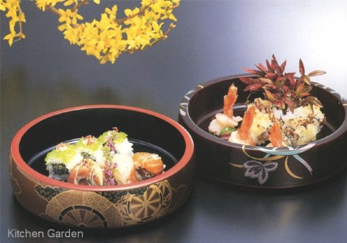 Amazon.co.jp: 福井クラフト DXタイコ桶 朱扇面 9寸 : ホーム＆キッチン